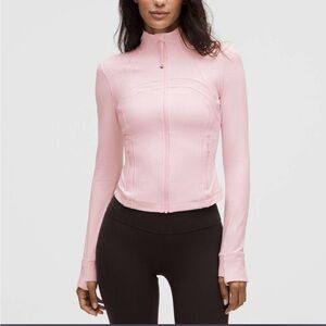 lululemon athletica cropped align Jacket- strawberry milkshake